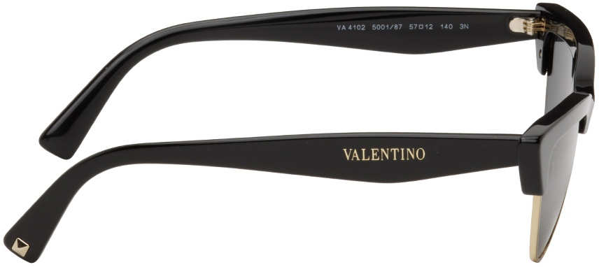 Valentino Garavani Black Cat-Eye Sunglasses