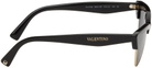 Valentino Garavani Black Cat-Eye Sunglasses
