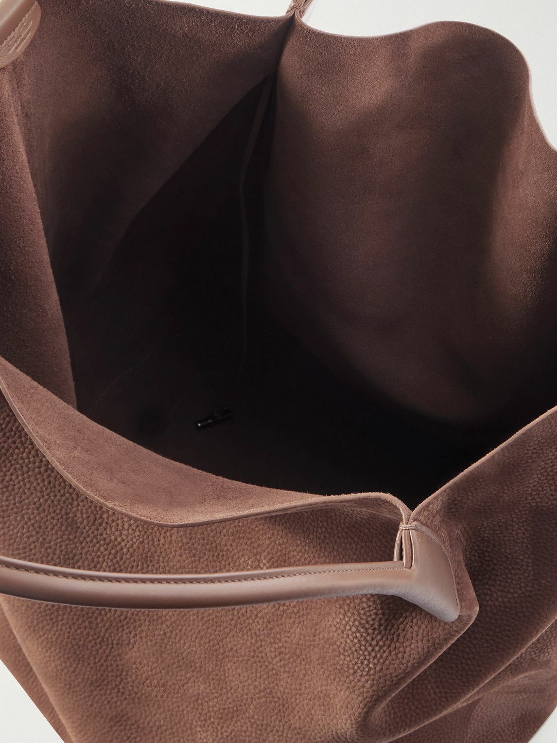 Loro Piana - Bale Extra-Large Leather-Trimmed Full-Grain Nubuck Tote Bag