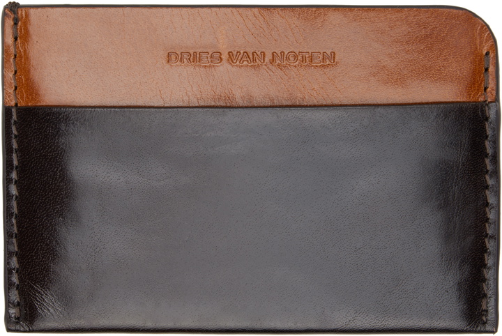 Photo: Dries Van Noten Brown Leather Card Holder