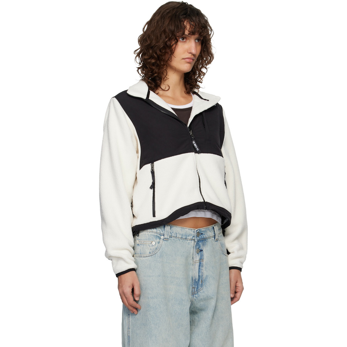 The North Face White Retro Denali Jacket