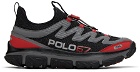 Polo Ralph Lauren Gray & Red Adventure 300LT Sneakers