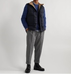 Barbour White Label - Chester Tapered Pleated Mélange Wool-Blend Felt Trousers - Gray