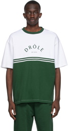 Drôle De Monsieur White & Green 'Le T-shirt Drôle' T-Shirt