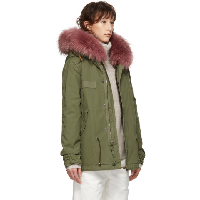Mr and Mrs Italy Green Mini Canvas Parka