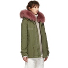 Mr and Mrs Italy Green Mini Canvas Parka