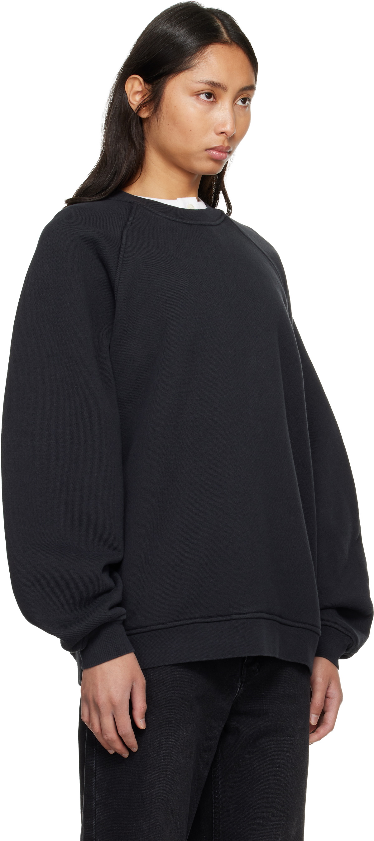 AGOLDE Black Valma Sweatshirt