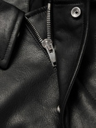 Bottega Veneta - Textured-Leather Blouson Jacket - Black