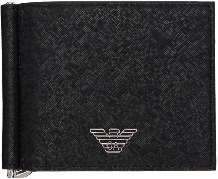 Photo: Emporio Armani Black Faux-Leather Wallet