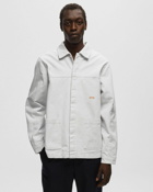 Arte Antwerp Heart Embroidery Workwear Jacket Grey - Mens - Overshirts