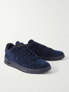 Polo Ralph Lauren - Heritage Court II Logo-Debossed Suede Sneakers - Blue