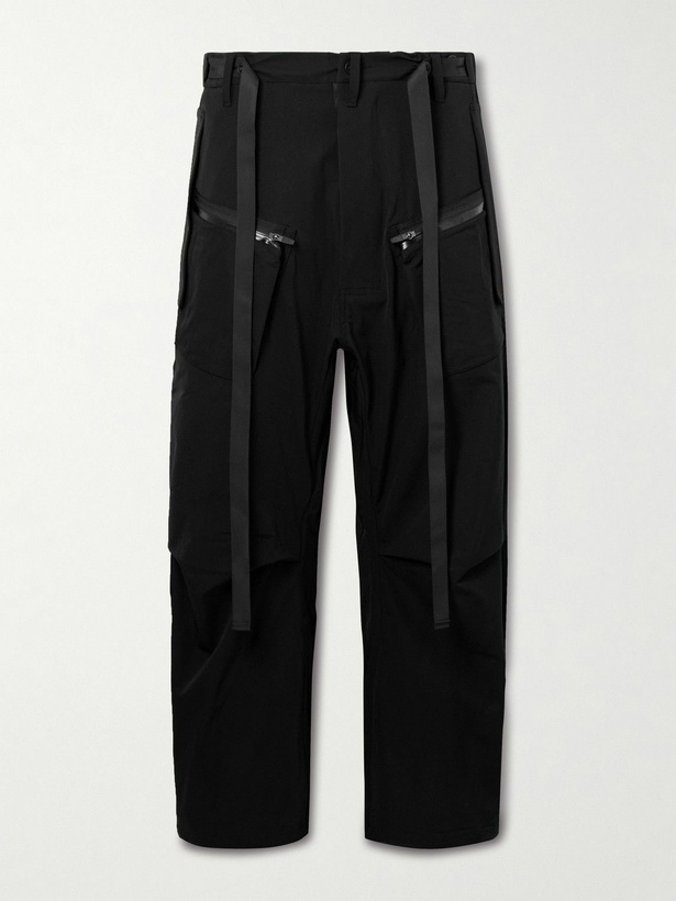Photo: ACRONYM - Straight-Leg Webbing-Trimmed Schoeller® Dryskin™ Cargo Trousers - Black