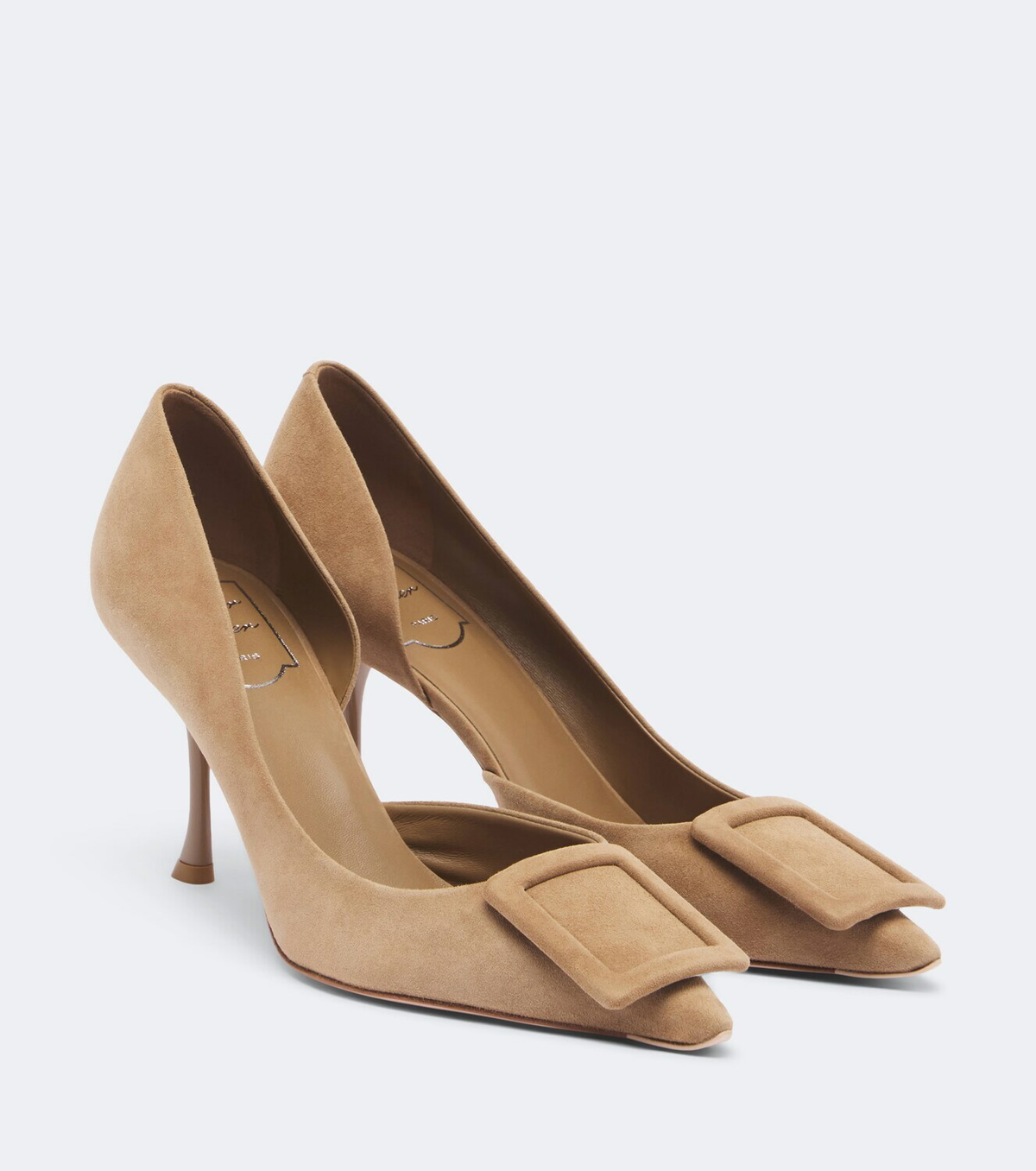 Roger Vivier Viv' In The City suede pumps