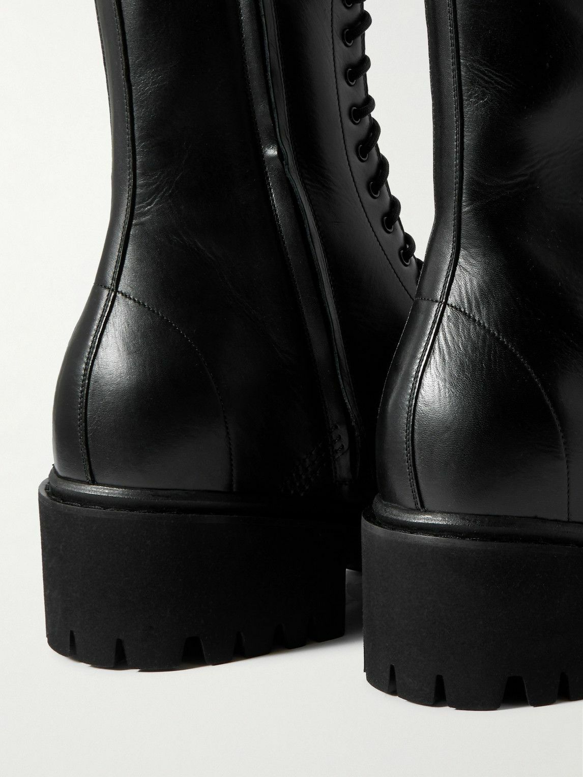 Balenciaga - Stomper Leather Boots - Black Balenciaga