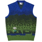 Men's AAPE Skate Logo Knit Vest in Blue (Green)