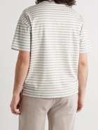 Ninety Percent - Striped Organic Cotton-Jersey T-Shirt - Neutrals