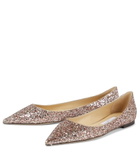 Jimmy Choo - Love glitter ballet flats