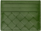 Bottega Veneta Green Credit Card Case