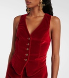 Etro Cotton velvet vest