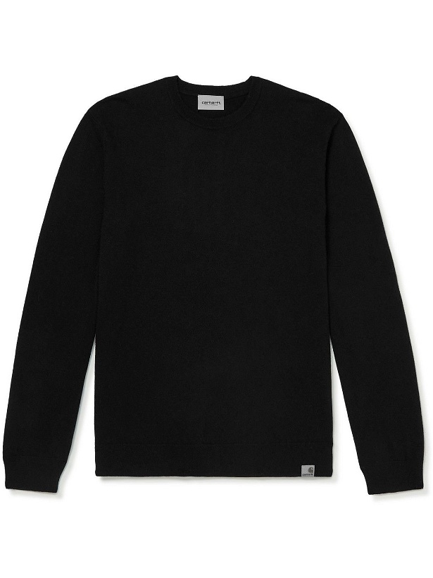 Photo: Carhartt WIP - Playoff Wool-Blend Sweater - Black