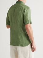 120% - Linen-Gauze Shirt - Green