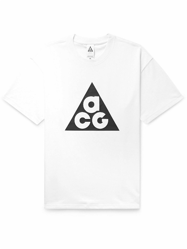 Photo: Nike - ACG Logo-Print Jersey T-Shirt - White