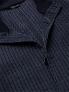 GIORGIO ARMANI - Jacquard Shirt Jacket - Blue - IT 46