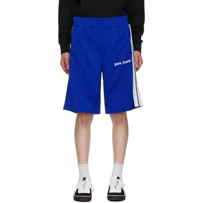 Photo: Palm Angels Blue Classic Track Shorts