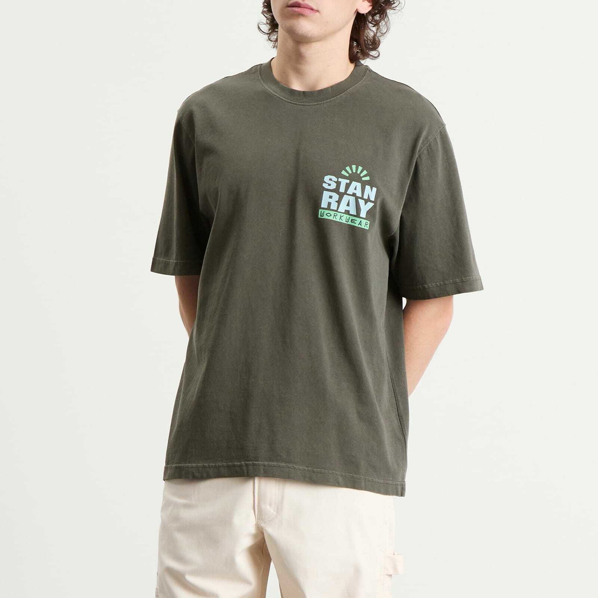 Stan Ray Men's Reg T-Shirt in Washed Black