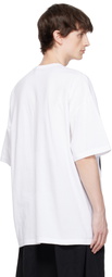 Black Comme des Garçons White Nike Edition Oversized T-shirt
