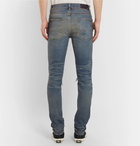 AMIRI - Thrasher Skinny-Fit Distressed Stretch-Denim Jeans - Men - Light blue