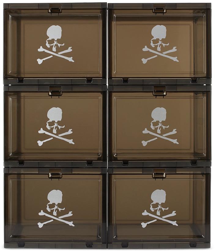 Photo: mastermind JAPAN Transparent & Black Tower Box Storage Set