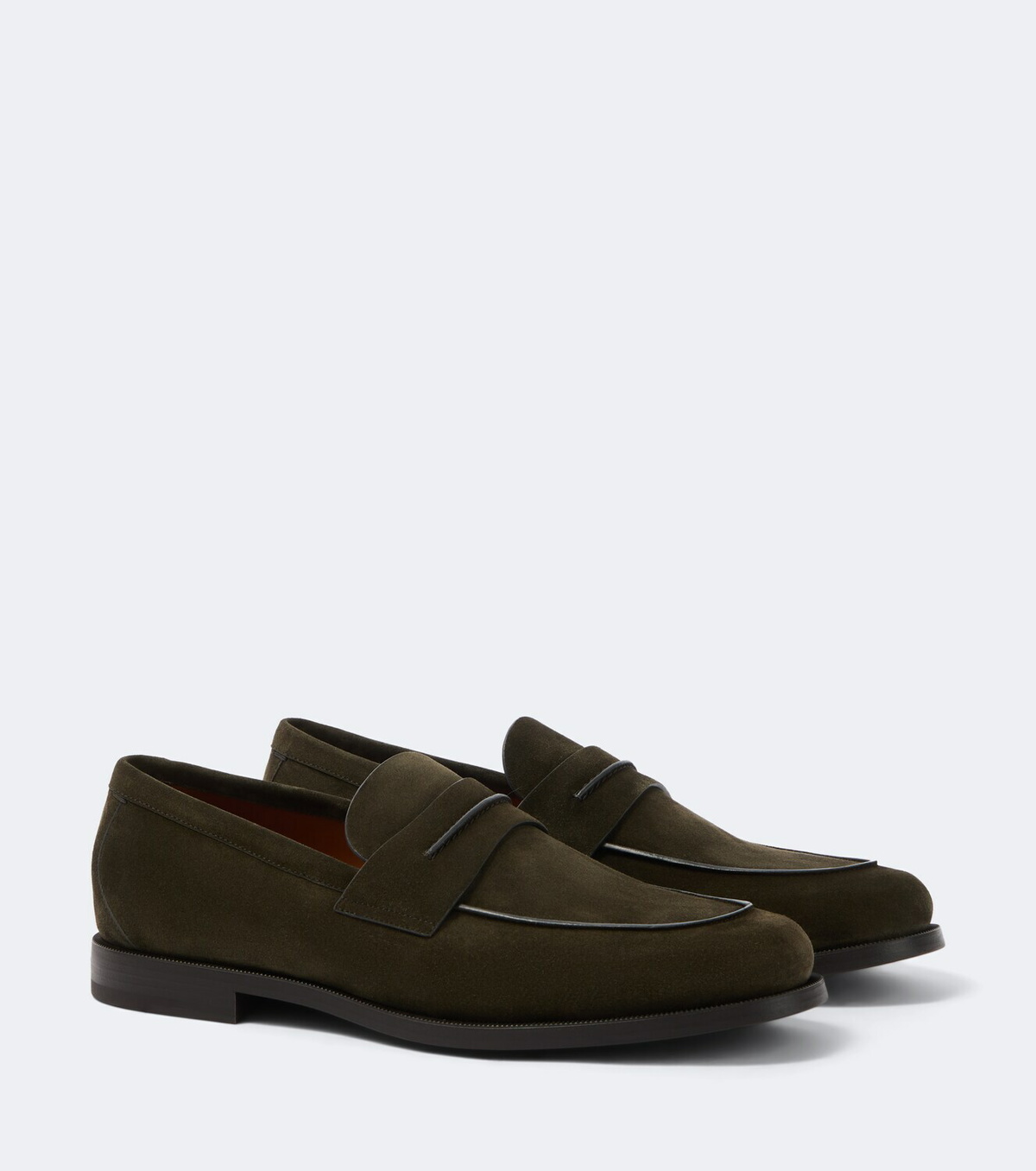 Zegna Suede penny loafers