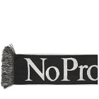 NoProblemo Men's Logo Scarf in Black/White 