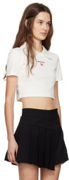 SHUSHU/TONG White Logo Tight-Fitting Short T-shirt