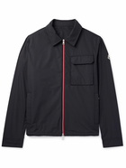 Moncler - Logo-Appliquéd Grosgrain-Trimmed Shell Overshirt - Black