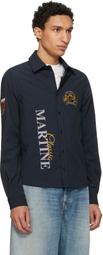 Martine Rose Navy Sleazy Sports Shirt