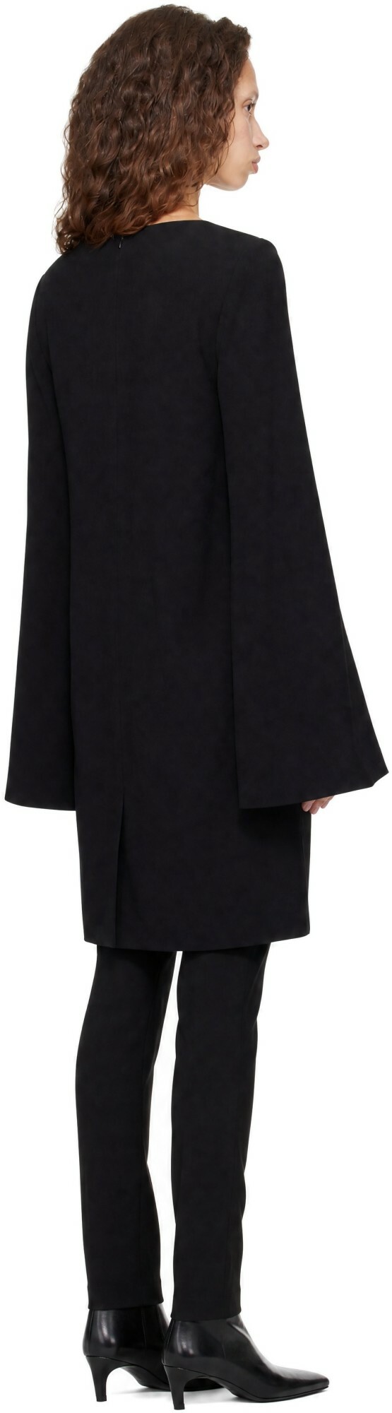 TOTEME Black Bell-Sleeve Minidress