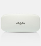 Alaïa Lettering Logo aviator sunglasses