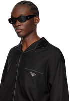 Prada Eyewear Black Symbole Sunglasses