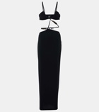 Christopher Esber Beaded cutout jersey maxi dress