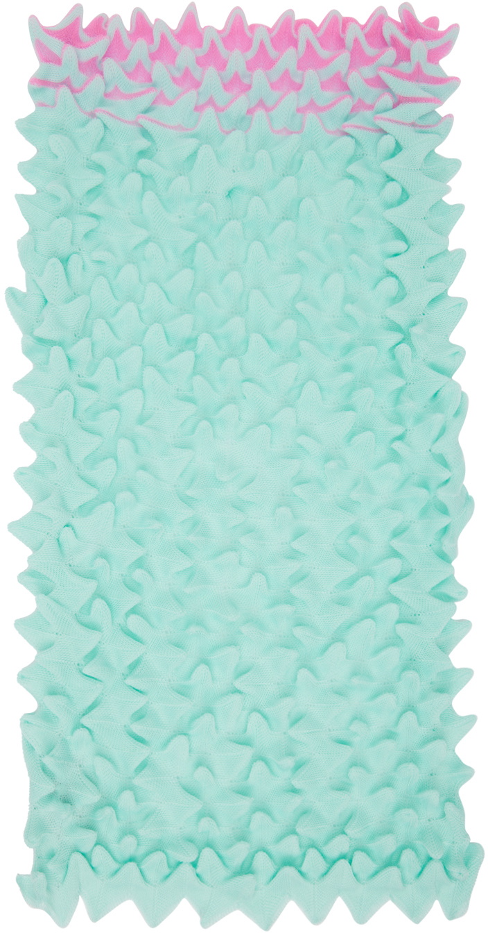 Chet Lo SSENSE Exclusive Blue Spiky Scarf