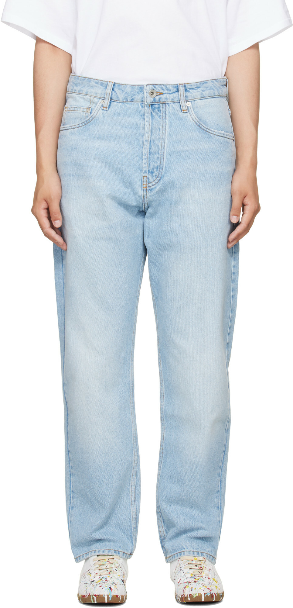 Studio Nicholson Blue Riso Straight Leg Jeans