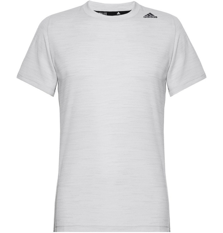 Photo: Adidas Sport - Ultimate Tech Mélange Climalite T-Shirt - Light gray