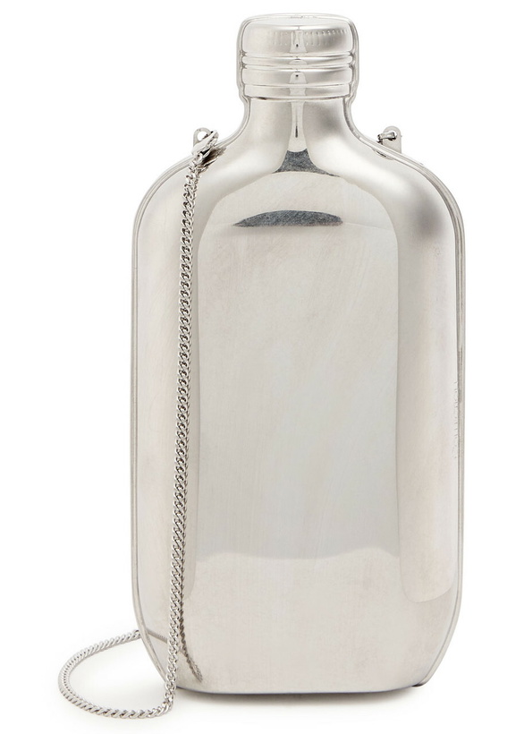 Photo: Calvin Klein The One Metal Clutch - Silver - One Size