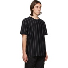 Hugo Black Striped Driez T-Shirt