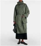 Lemaire Asymmetric cotton-blend gabardine trench coat