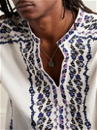 Marant - Alto Silver-Tone Turquoise Pendant Necklace