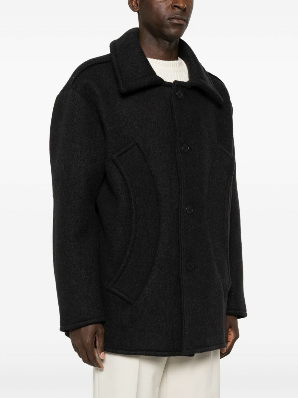 AIREI - Medium Coat With Buttons
