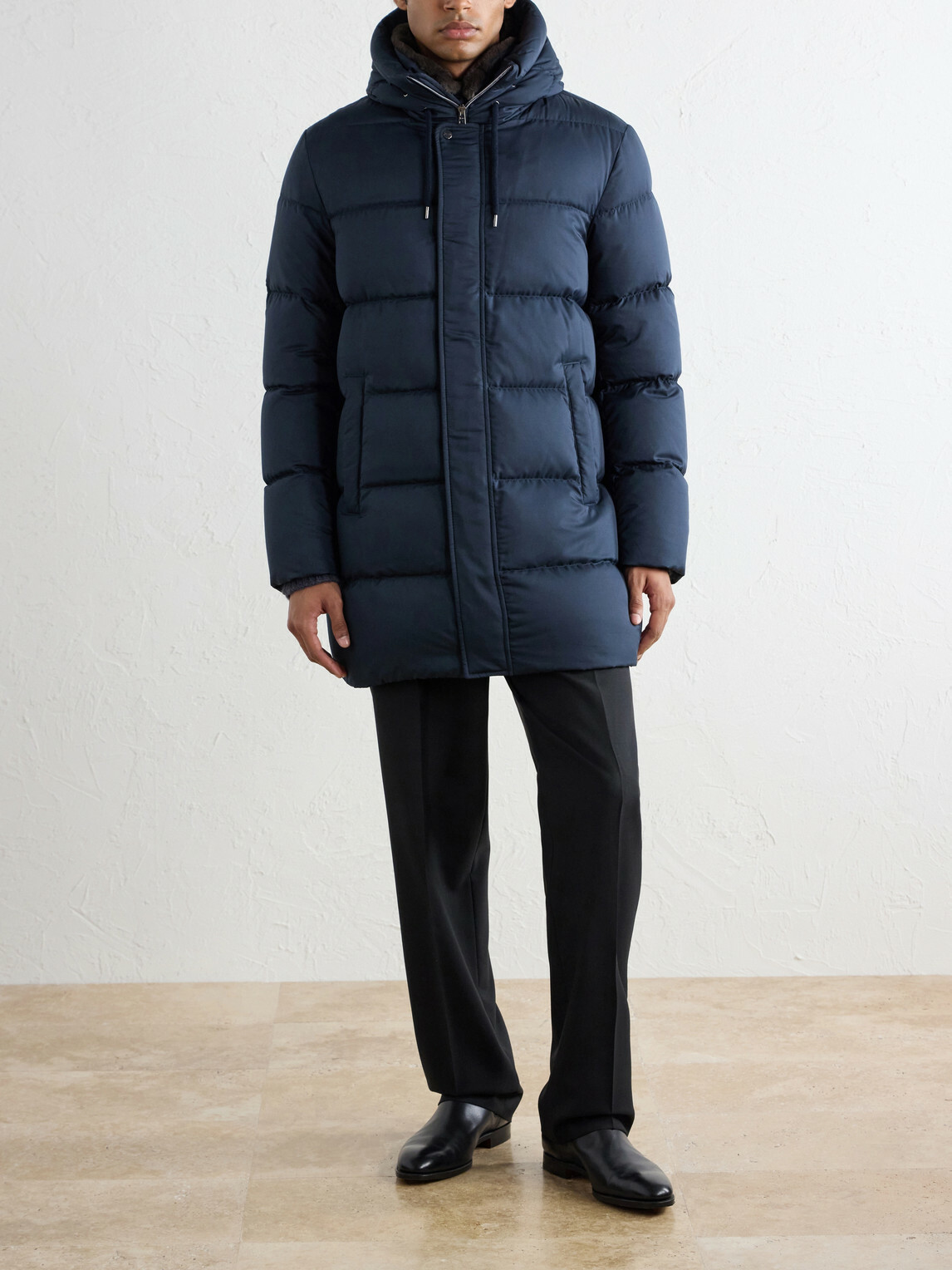 Herno - Arendelle Quilted Shell Hooded Down Jacket - Blue